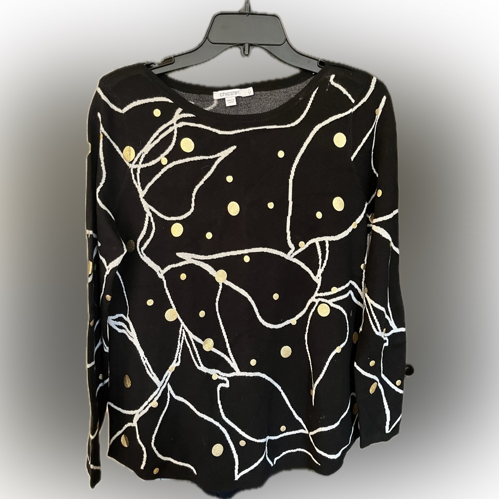 BRAND NEW WITH TAGS! Chico’s women’s sweater in black. Size medium.